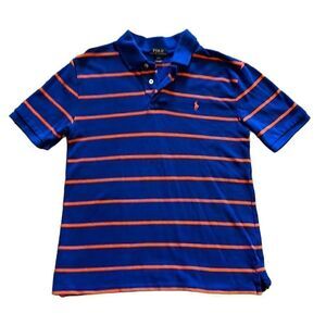 Polo by Ralph Lauren Boys Large 14-16 Classic Blue & Orange Polo Shirt